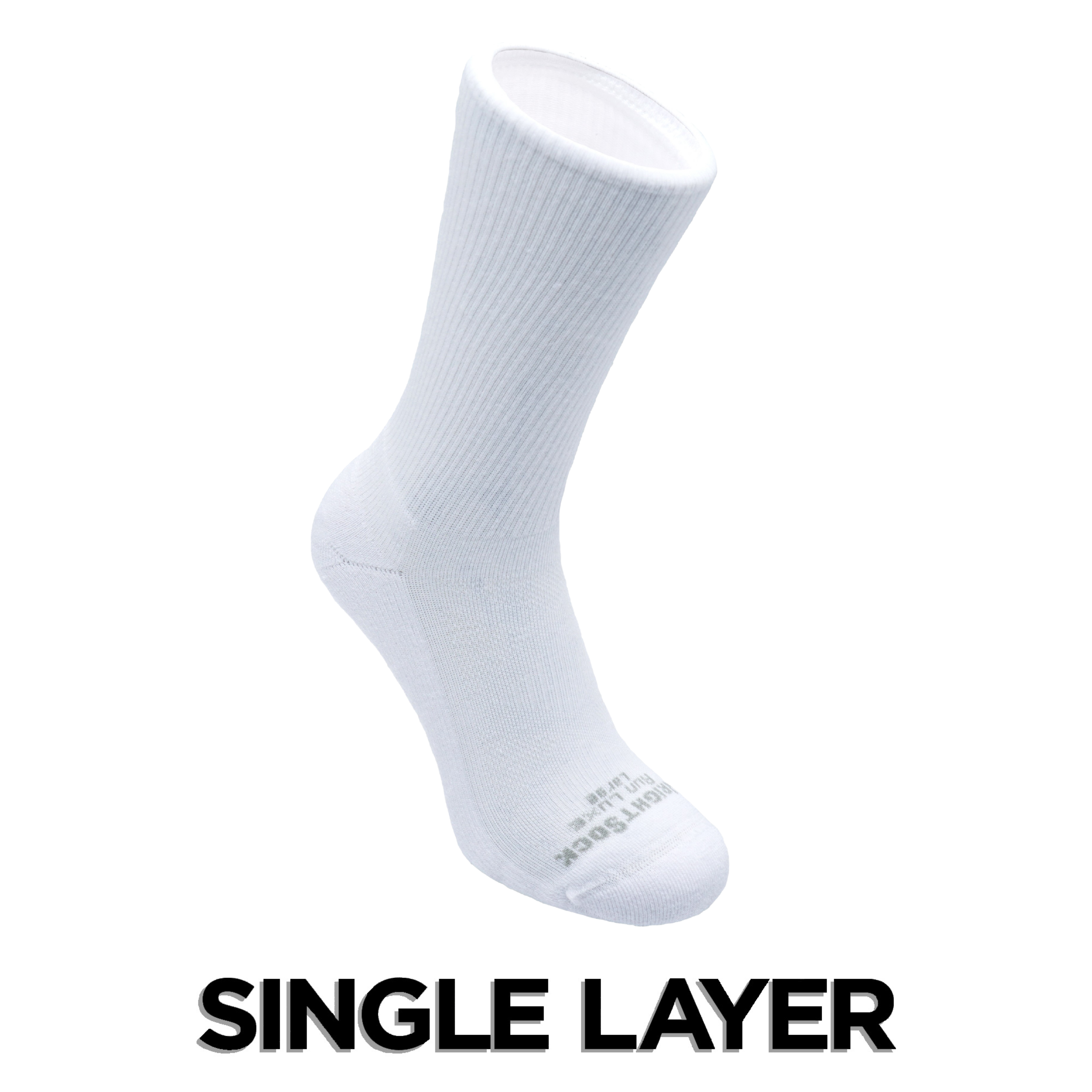 Run Luxe Single Layer Crew| Wrightsock Blister Resistant Socks