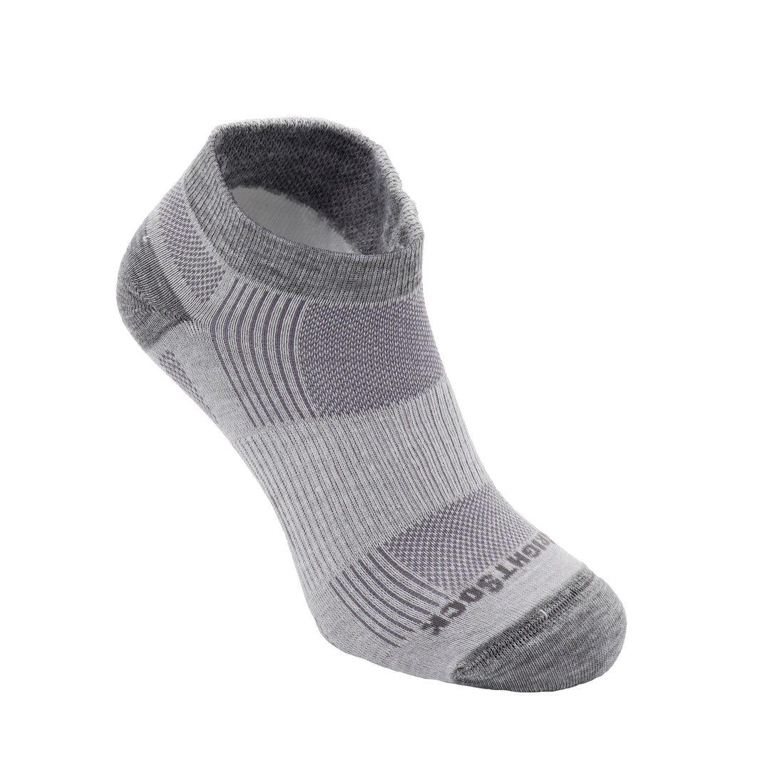 Run, Lo Quarter, Grey Marl protective socks—the best socks for sensitive feet