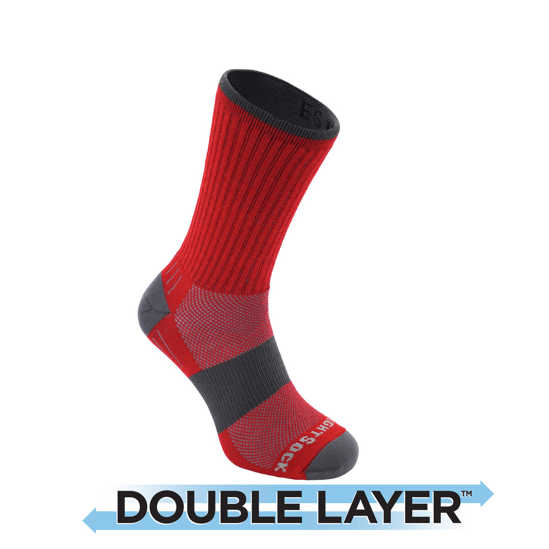 Red double layer socks