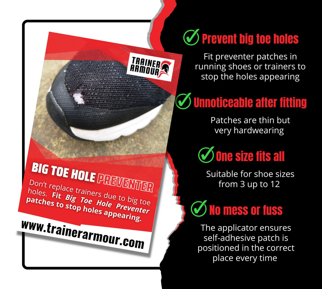 Trainer Armour Big Toe Hole Preventer Trainer Armour