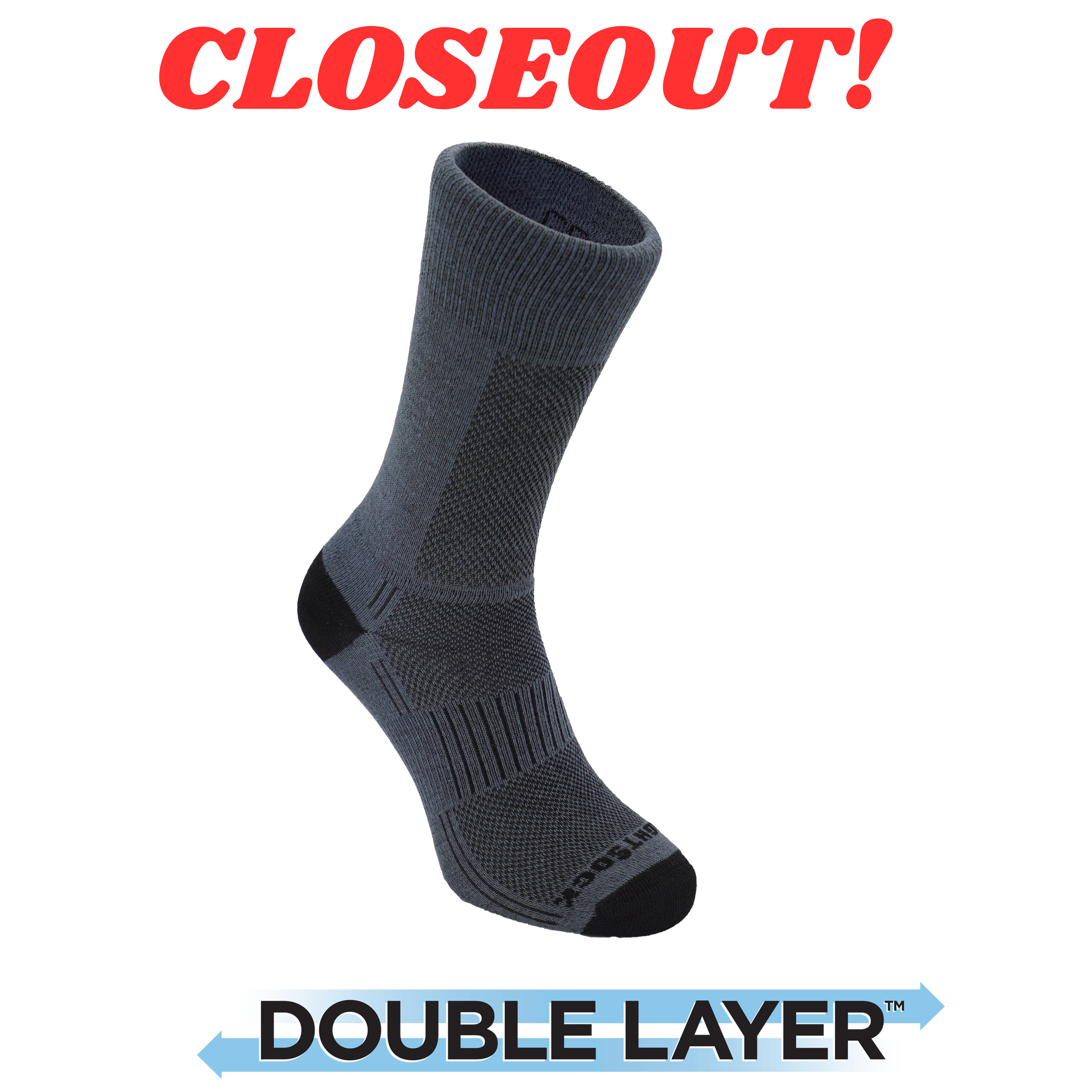 Coolmesh II Crew | Wrightsock Blister-Free Running Socks