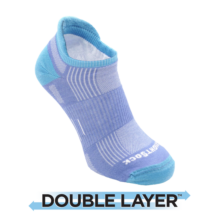 Run, Double Layer, Tab, Light Blue Scuba socks for running long distances