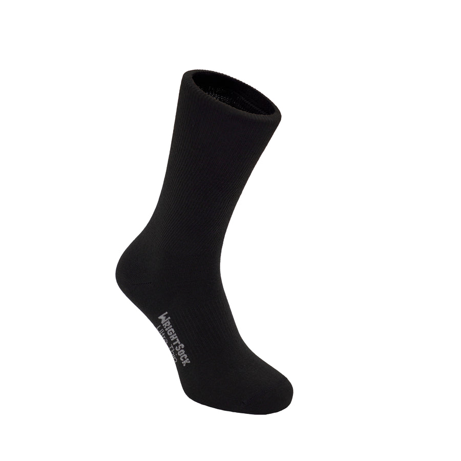 Ultra Thin, Single Layer, Crew, Black.