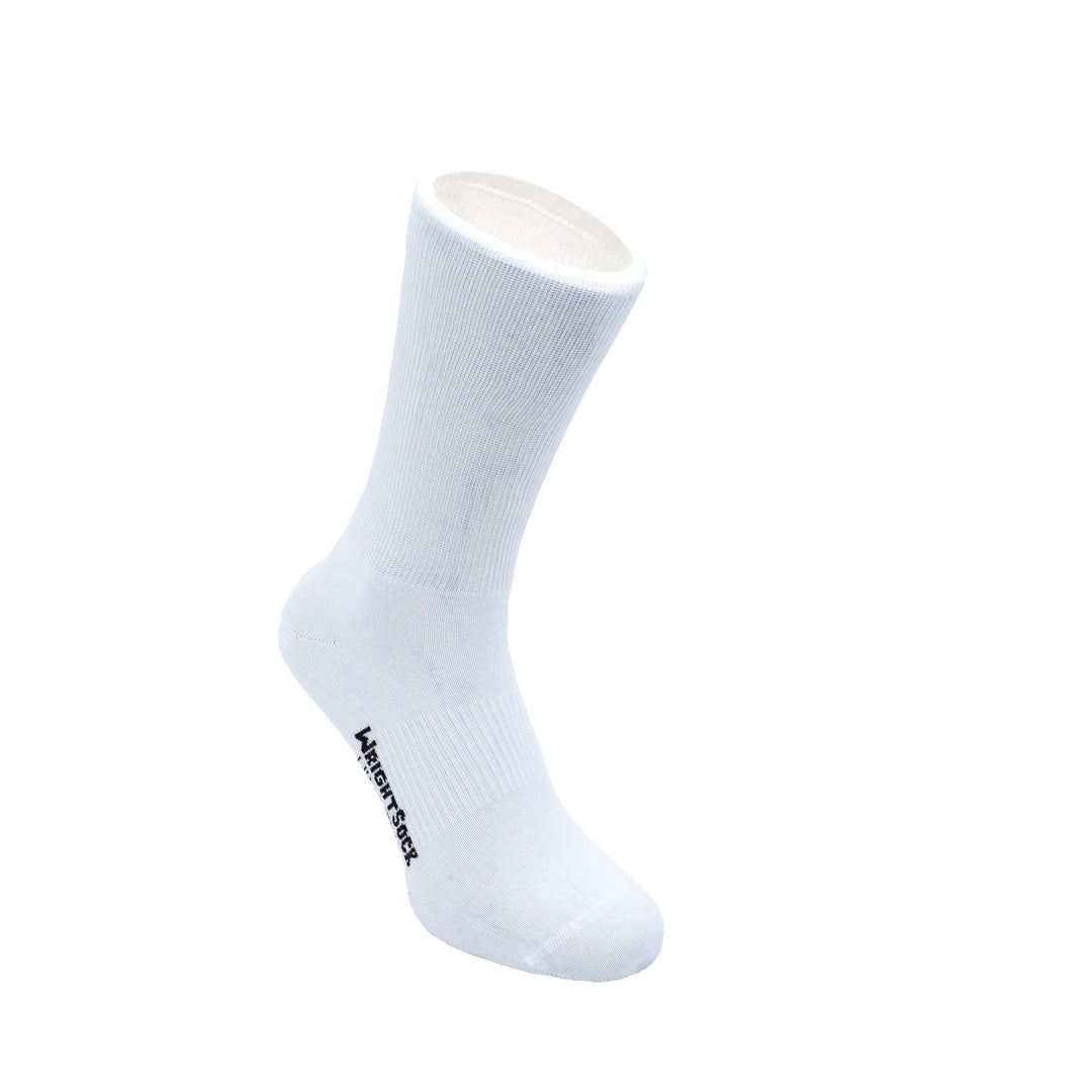 Ultra Thin, Single Layer, Crew, White.