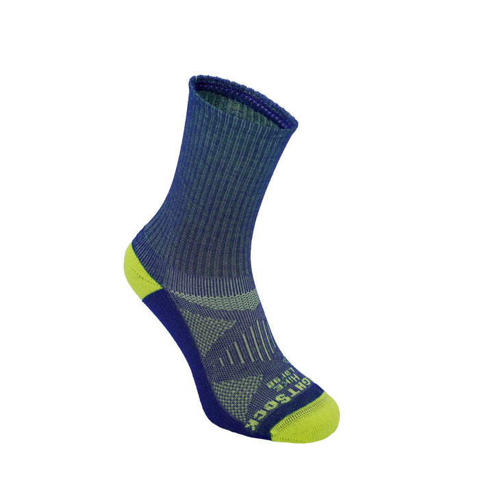 Kids Hike, Crew Length, Blue Lemon.