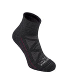 Quarter, White/Grey, Merino Trail, sock.