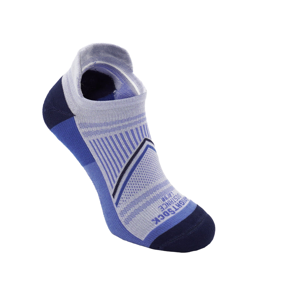 Serenity blue, tab length, Distance socks.