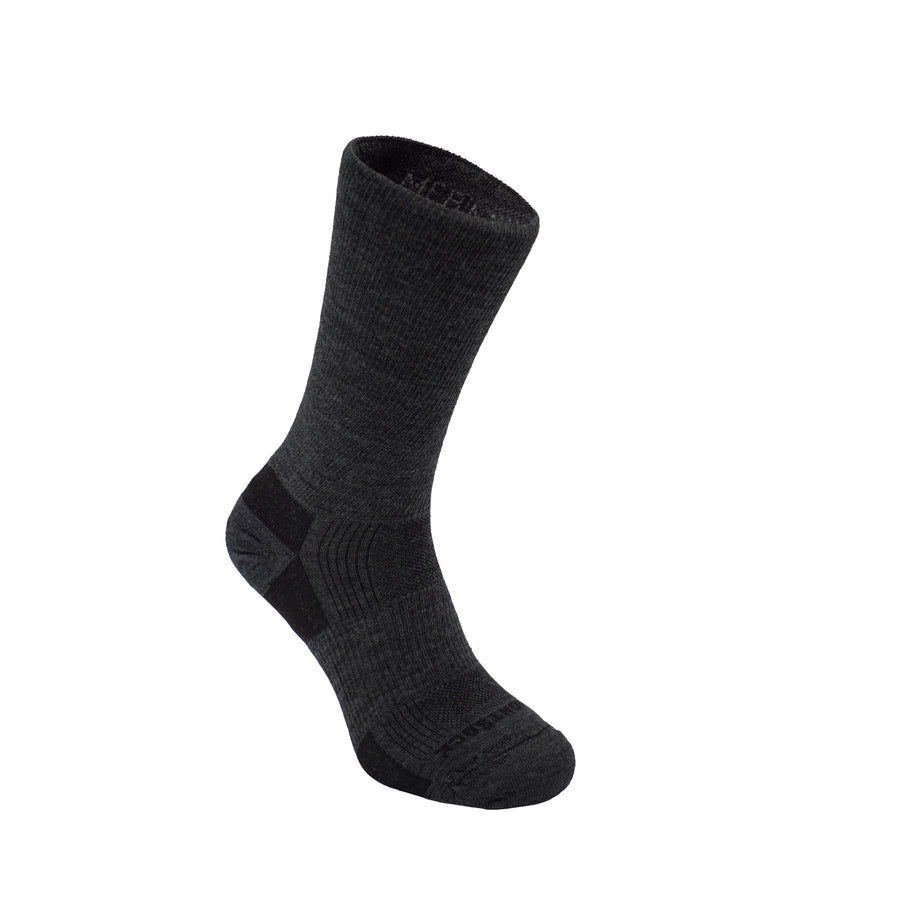 Merino Hike, Double Layer, Crew, Grey socks.
