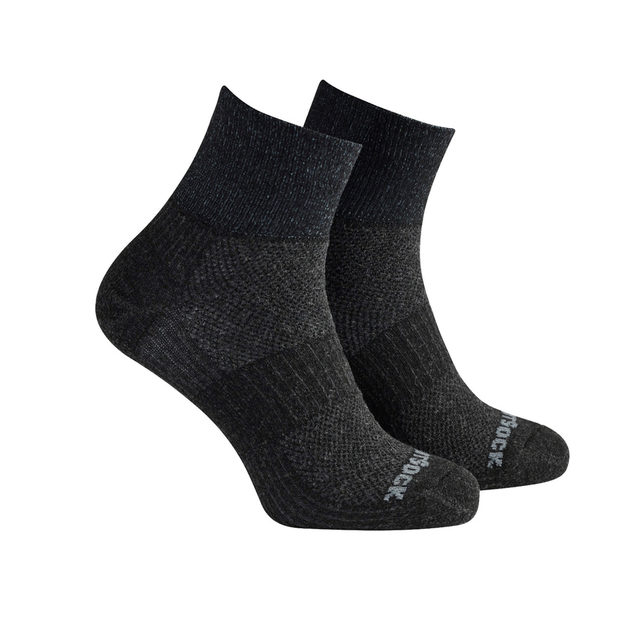 Lite Hike, Double Layer, Quarter, Black socks.
