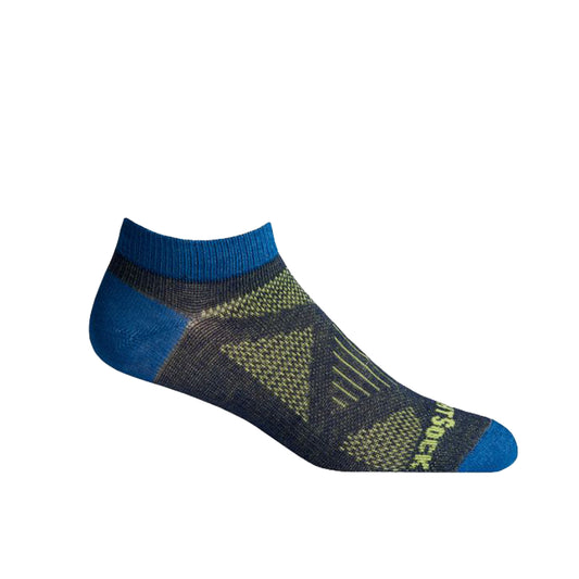 Womens CoolMesh, Double Layer, Lo Quarter, Ash Yellow Azure socks.