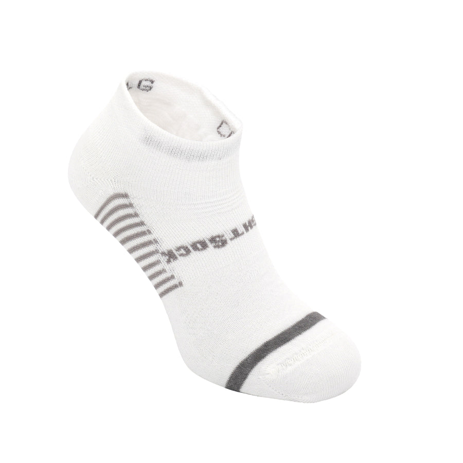 CoolMesh II Low Quarter, White Grey, socks.