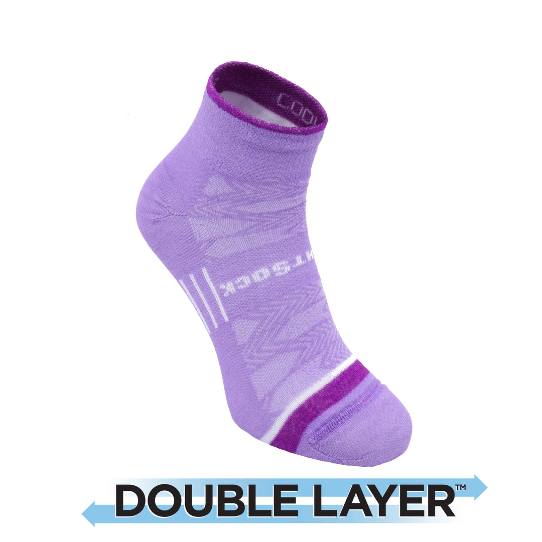 Coolmesh II - Quarter Length - Pale Lilac -Anti Blister System Wrightsock