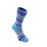Explore, Blue Mist Stripes, Crew anti-friction socks