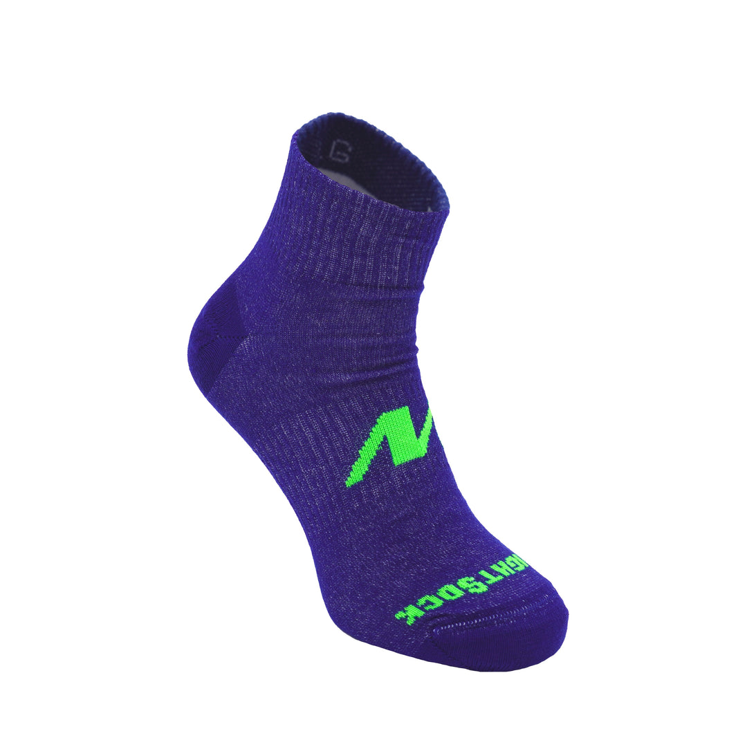 Running two, Double Layer, Quarter, Cobalt Blue.