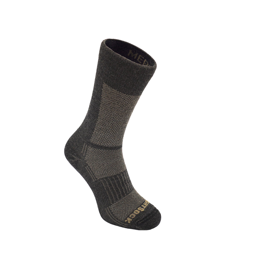 Merino CoolMesh, Crew, Timber anti-friction hiking socks