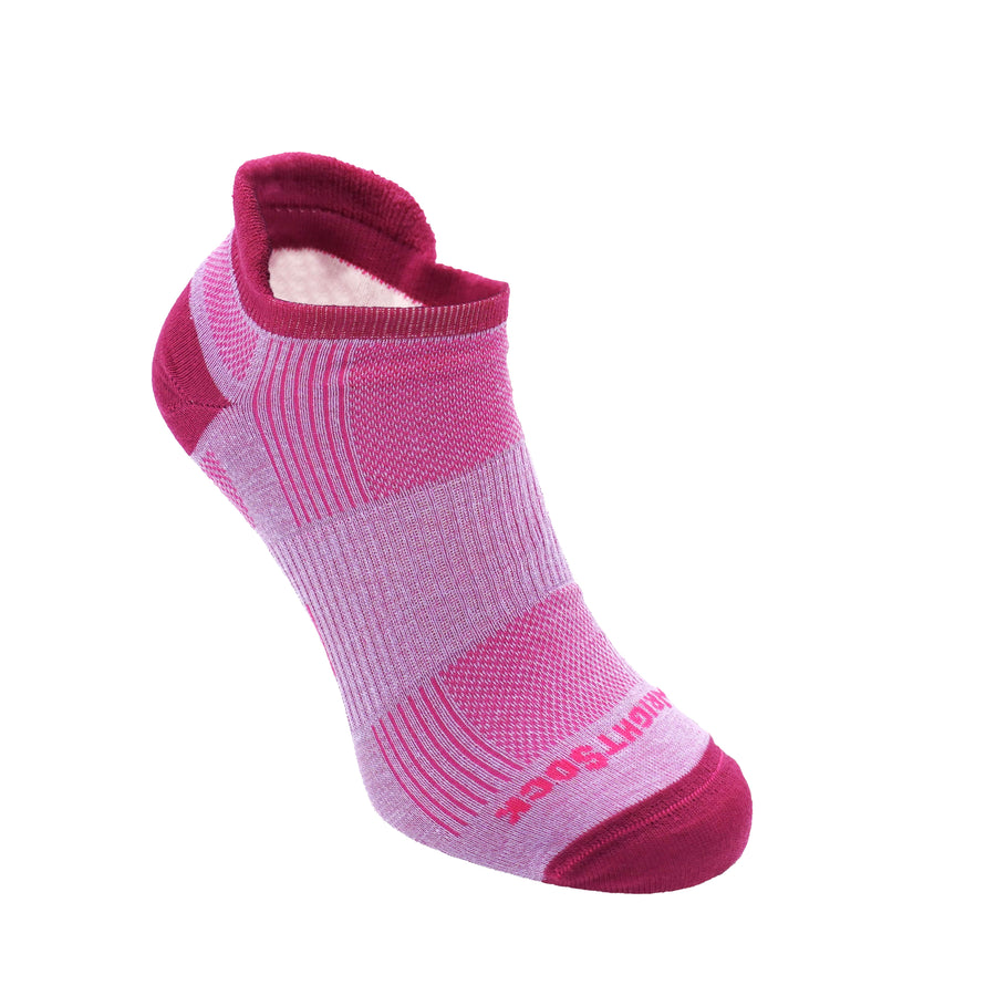Run, Double Layer, Tab, Light Purple Magenta women's protective socks