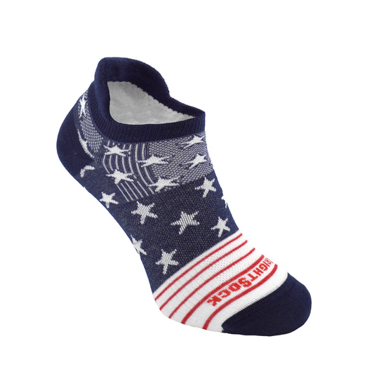 Run, Double Layer, Tab, Stars and Stripes socks.