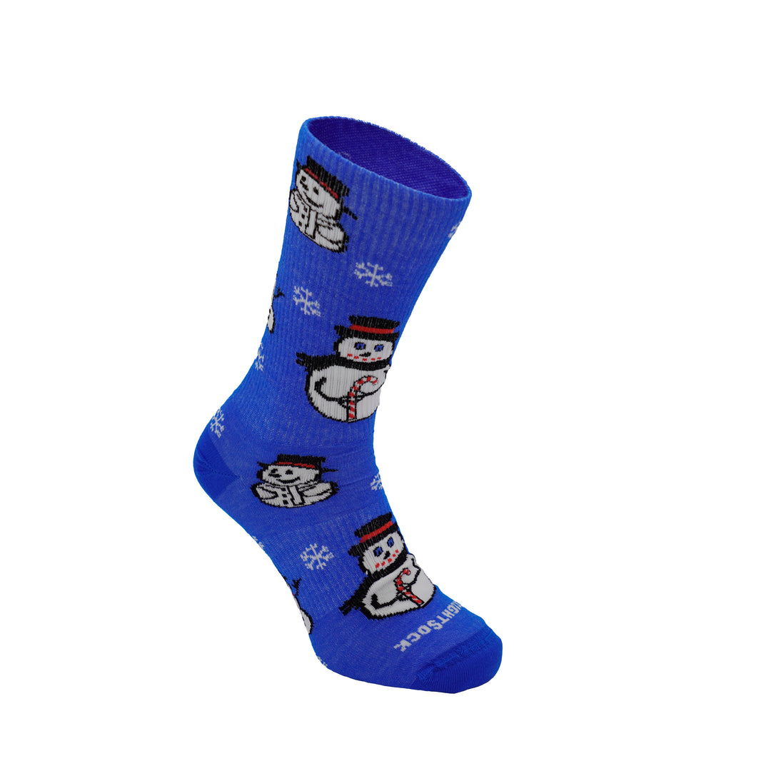 Blue Snowman Explore socks.