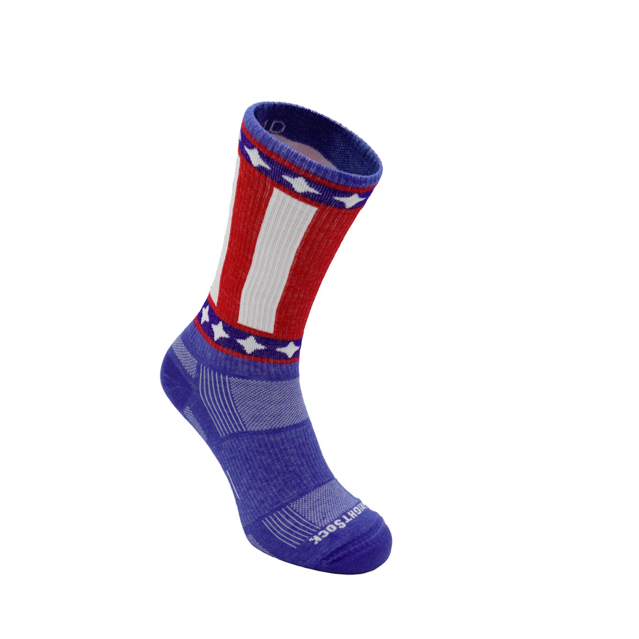 Explore, Crew length, Uncle Sam sock.