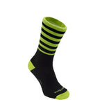 Explore, Crew length, black yellow stripes.