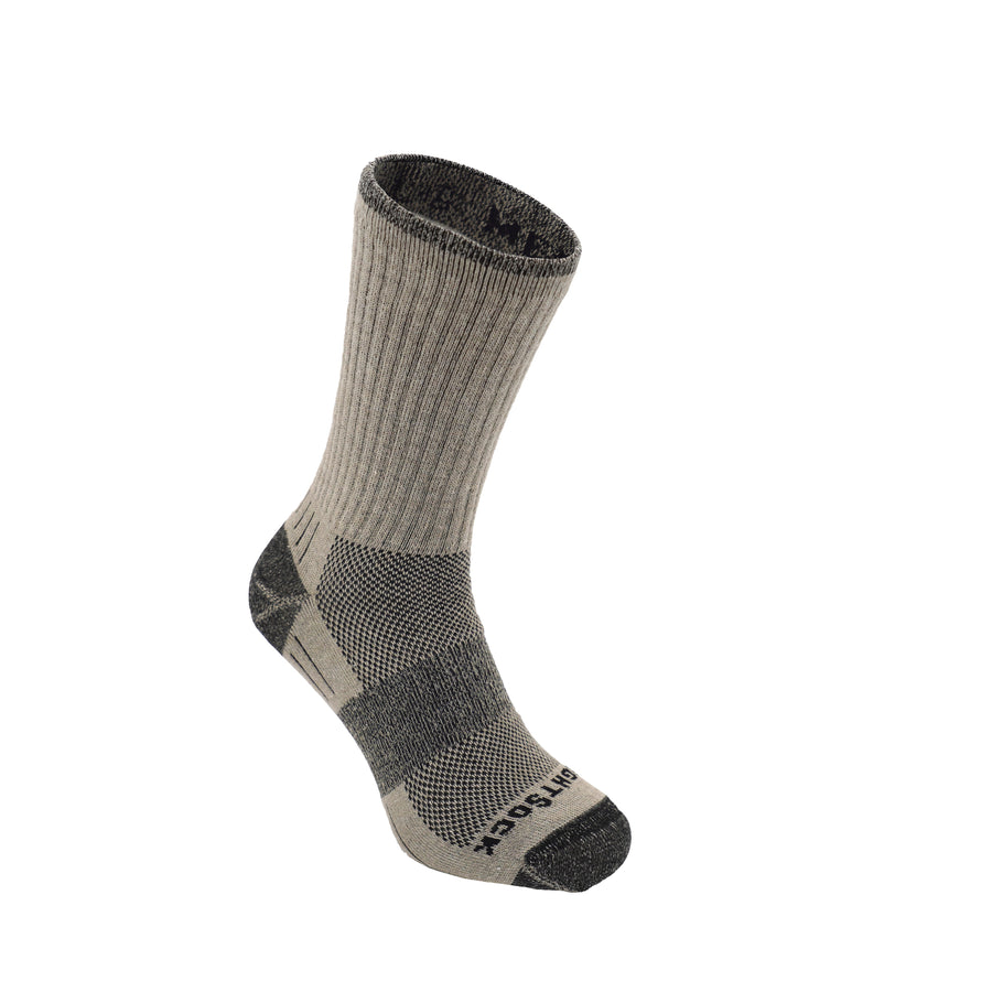 Merino Escape, Crew Length, Hemp men's anti-friction socks