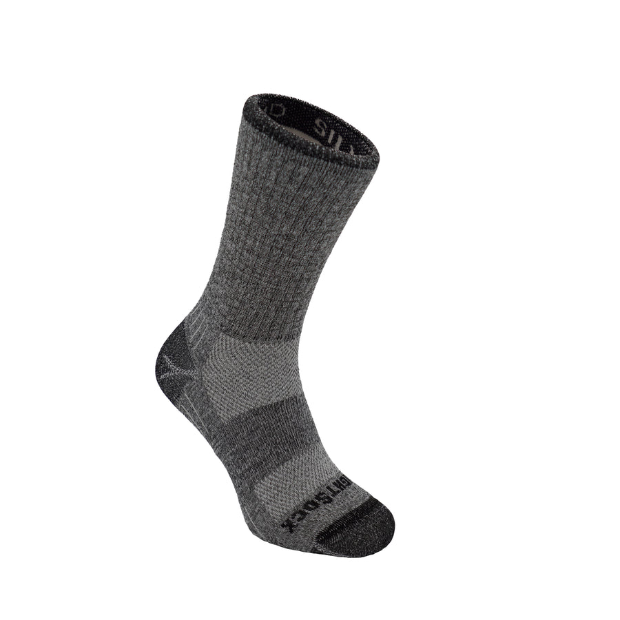 Silver Escape, Crew, Black Twist socks.