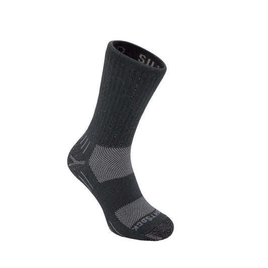 Silver Escape,  Crew, Steel Grey socks.
