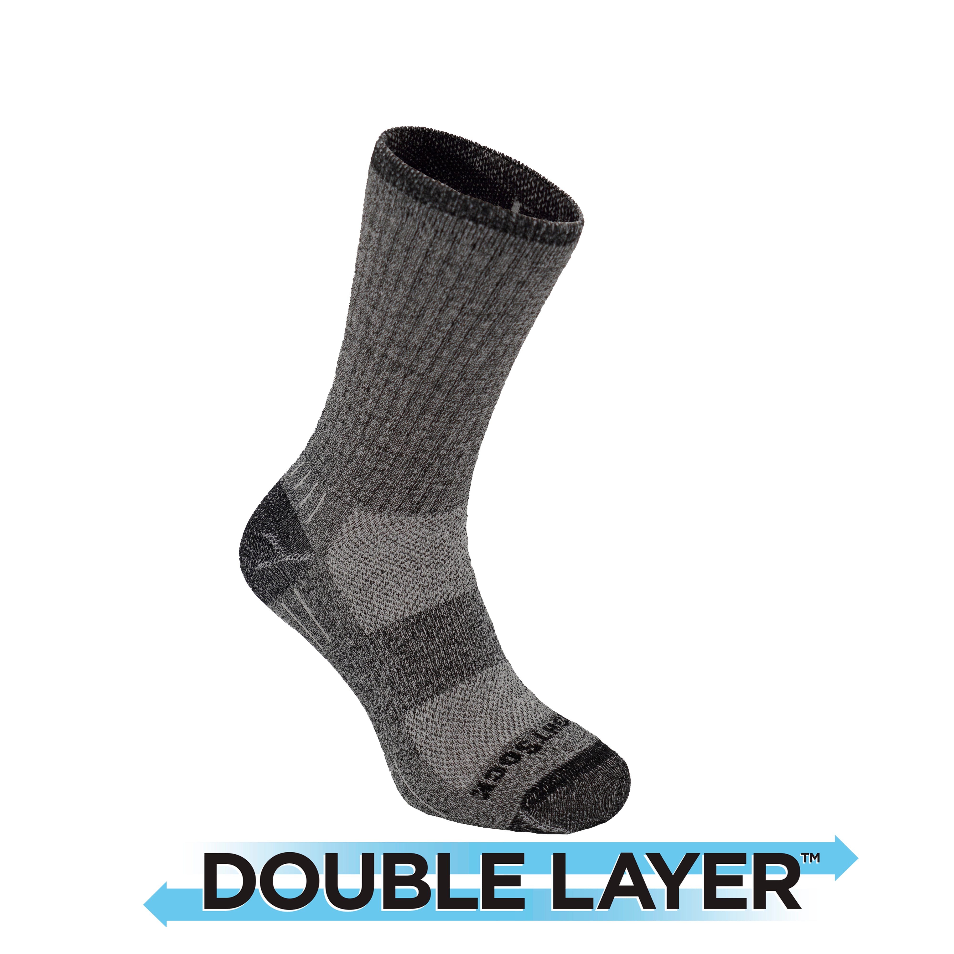 What are synthetic shop socks made of