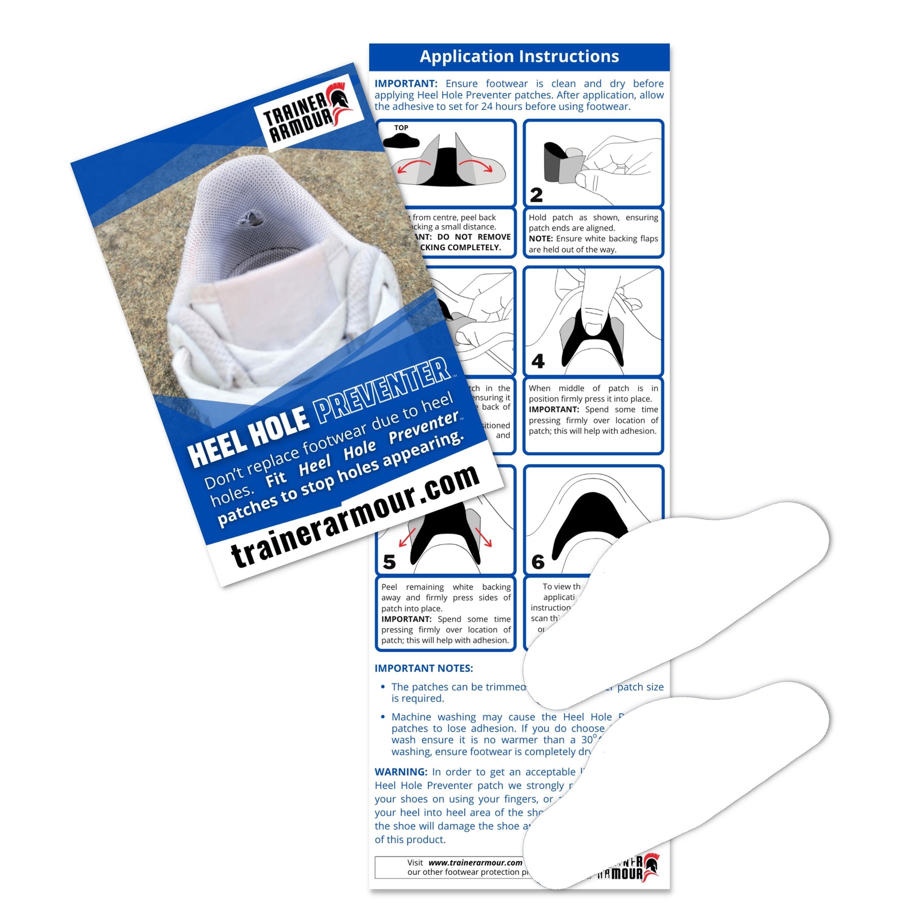 Shoe armour hole prevention on sale