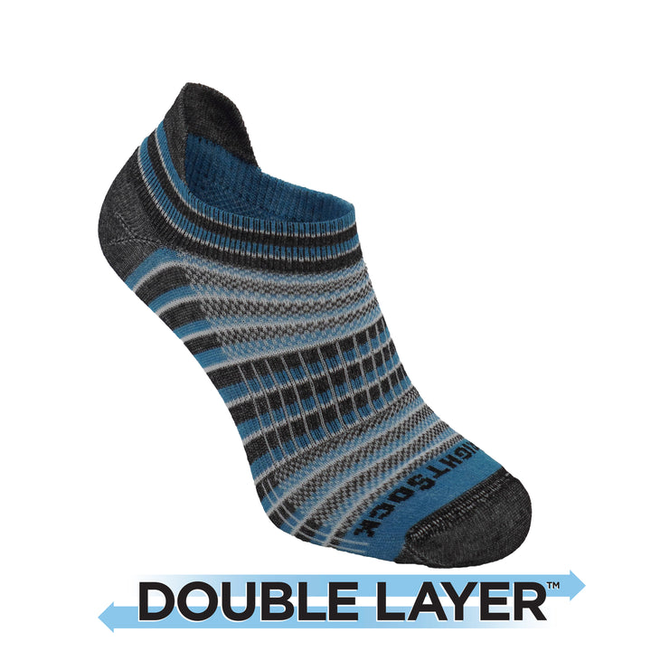 Coolmesh 2 Tab anti blister socks, turqouise black stripes