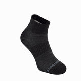 Merino CoolMesh, Double Layer, Quarter, Grey Black.