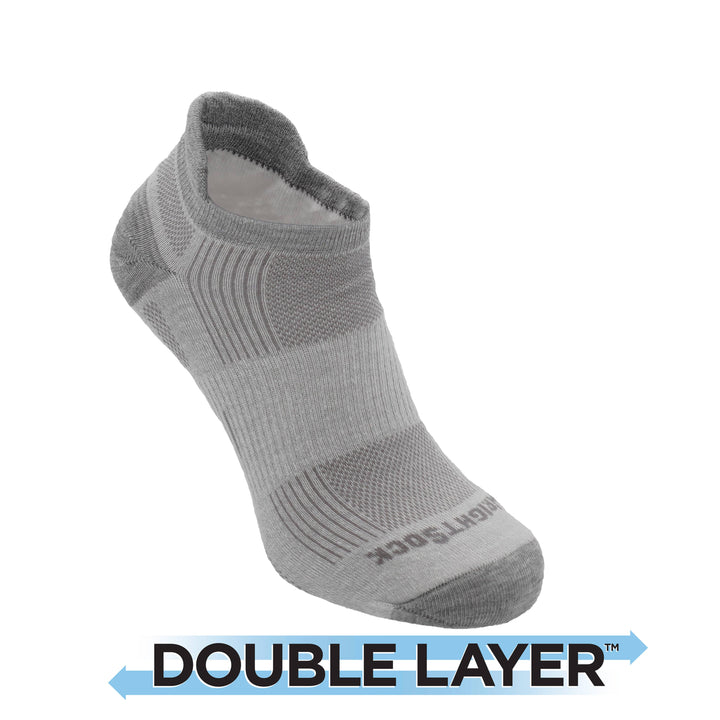 Run Tab anti-blister socks with grey marl color design
